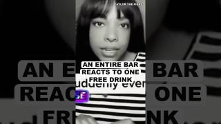 An Entire Bar Reacts To One Free Drink