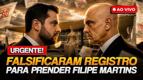 Justiça dos EUA confirma registro FALSO usado por Moraes para PRENDER Filipe Martins (21 de ago. de 2026)