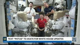 President Trump Calls the International Space Station