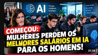 COMEÇOU: MULHERES ESTÃO FICANDO PARA "TRÁS" NO TRABALHO BEM REMUNERADO EM INTELIGÊNCIA ARTIFICIAL!