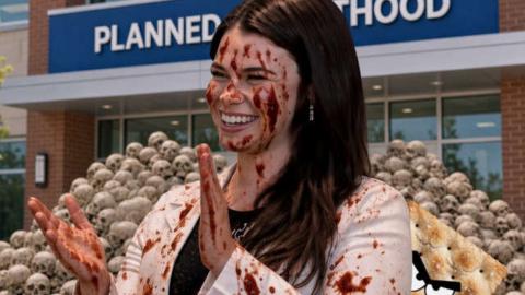 Ghouls Celebrate The Signing of Abortion Up To 9 Months in Mass.