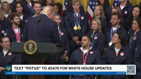 President Trump Participates in a Team USA Reception