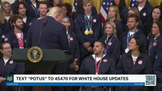 President Trump Participates in a Team USA Reception