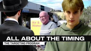 how the government lets the target know that he's on watch Australia a worldwide programme