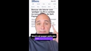 Você vai pagar pelo pix aos Bancos