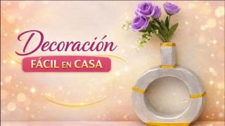 Decoración fácil en casa _ Jarrón decorativo en yeso paso a paso
