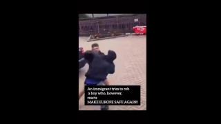 AFRICAN INVADER TRIES TO ROB INNOCENT WHITE KID 🥊 GETS A BRUTAL BEATDOWN INSTEAD