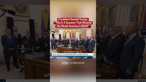 "America is back and stronger than ever."