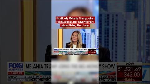 First Lady Melania Trump Joins Fox Business