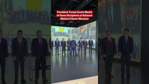 President Donald J. Trump at the National Medal of Honor Museum in Arlington, Texas
