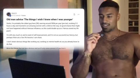 Hamza reacts to an Unc's self improvement advice