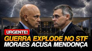 Oligarca Moraes usa inquérito das Fake News para acusar Mendonça de crime de responsabilidade