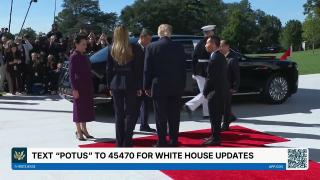 President Trump and the First Lady Greet the President of China and Madame Peng
