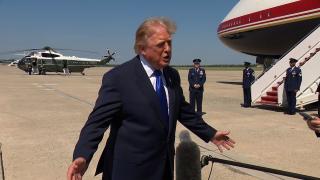 President Trump Gaggles with Press at Joint Base Andrews, Sep. 9, 2026