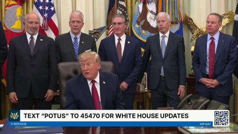 President Trump Makes an Announcement with the Secretary of Commerce