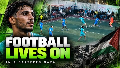 'Good to be back but war exhausted us' — displaced Palestinian football player