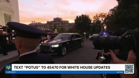 President Trump and the First Lady Greet the President of China and Madame Peng for a State Dinner