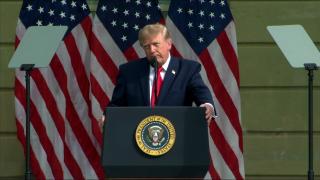 President Trump and the First Lady Participate in the 9/11 Observance Ceremony