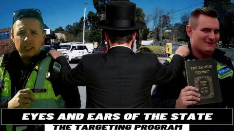 the eyes and ears of the state Australian government showing the target that he's on watch stasi 2.0