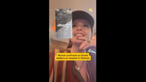 Woman in Vietnam confronts ex-Israeli soldiers who become aggressive