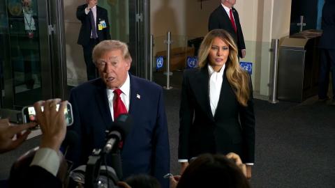President Trump and the First Lady Arrive to the United Nations General Assembly