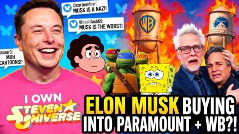 Elon Musk Might BUY INTO Paramount Warner Bros and BlueSky MELTS DOWN!