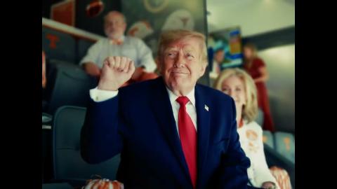 President Trump Attends the Texas vs. Tennessee Football Game: Postcard Edition