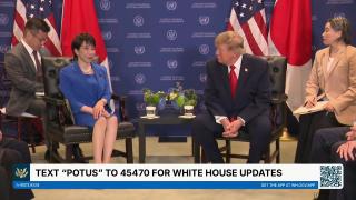 President Trump Participates in a Bilateral Meeting with the Prime Minister of Japan