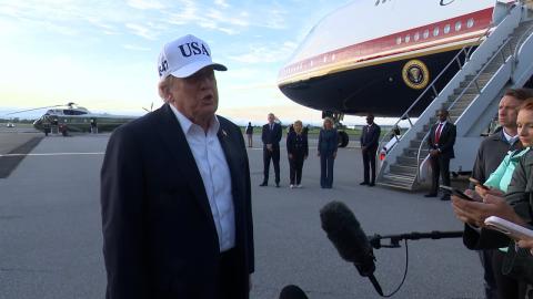 President Trump Gaggles with Press Upon Departure from Shannon, Ireland, Sep. 13, 2026