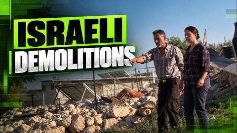 Israeli bulldozers tear down West Bank community