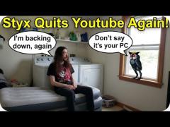 Styxhexenhammer666 Returns, Then Quits YouTUBE AGAIN! Claims PC On The Fritz, AGAIN! COMEDY GOLD!