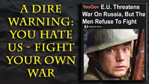 Men Tell The Government to P*ss Off - The War Pigs Are Coming Up Empty Handed
