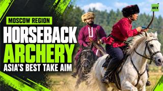 Horseback archers compete near Moscow