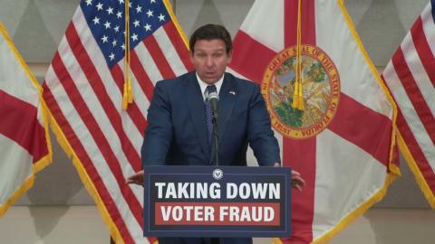 Governor DeSantis Makes Election Security Announcement in Palm Beach County