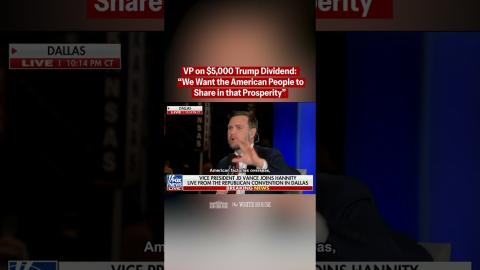 Vice President Vance on $5,000 Trump Dividends