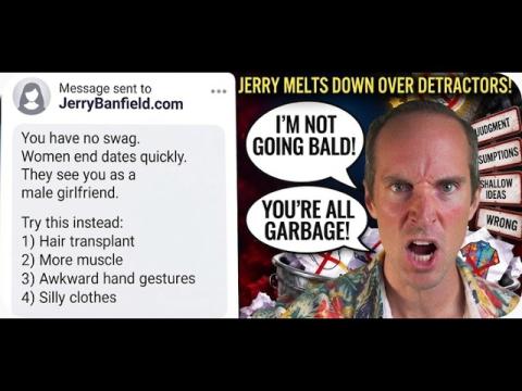 Jerry Banfield Has A Melt Down Over Audience Criticism - "I'm Beautiful" LOL! COMEDY GOLD BABY!