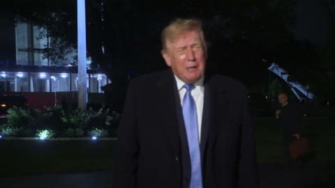 President Trump Gaggles with Press Upon Arrival at the White House, Sep. 27, 2026
