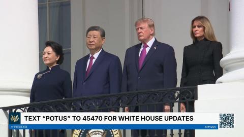 Silent Drill Platoon Review with the President of China and Madame Peng