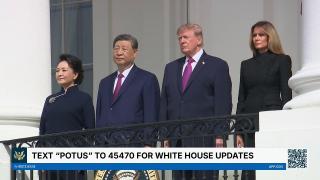 Silent Drill Platoon Review with the President of China and Madame Peng