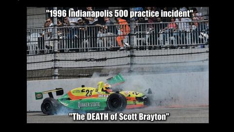 1996 IRL- Indanapolis 500 practice crash KILLS Scott Brayton!!