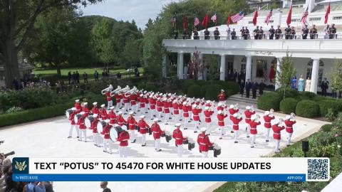Military Review with the President of China and Madame Peng
