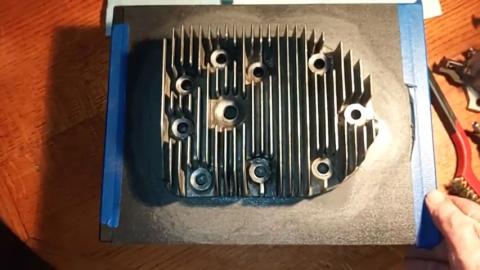 Resurfacing A Cylinder Head On A Surface Plate
