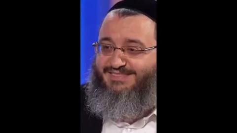 Ukrainian reporter asked a fat lying sack of shit rabbi, whether his children are at the front