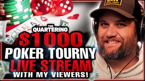 $1000 Poker Tourney With Viewers! Join Details In Description