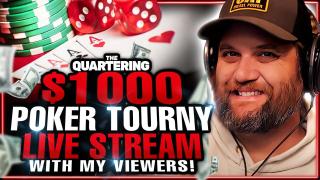 $1000 Poker Tourney With Viewers! Join Details In Description