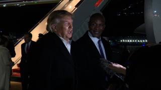 President Trump Gaggles with Press at Joint Base Andrews, Oct. 21, 2026