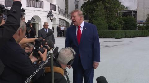 President Trump Gaggles with Press Upon Departure from the White House, Oct. 16, 2026