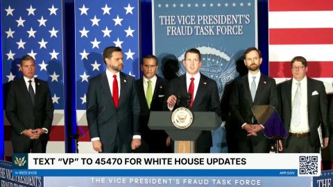 Vice President JD Vance Holds a Fraud Task Force Press Conference, Oct. 21, 2026