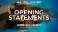 Allison Inquiry | Opening Statements | Day 2 September 8th, 2026