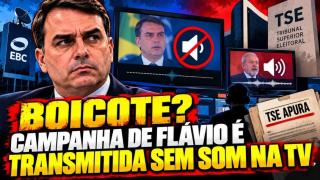 Campanha de Flávio Bolsonaro é transmitida sem som na TV em dia de Nossa Senhora Aparecida (Max Cardoso)